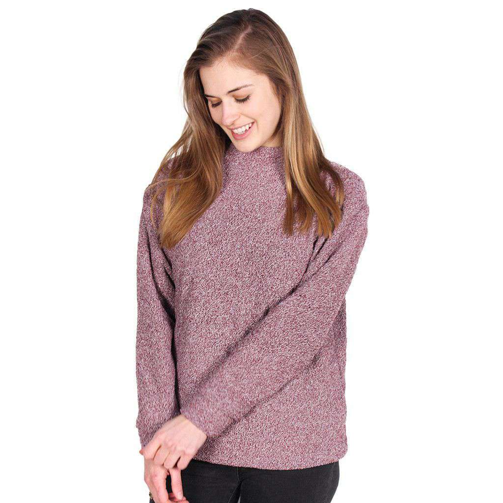 Woolly in Heathered Crimson by Woolly Threads - Country Club Prep