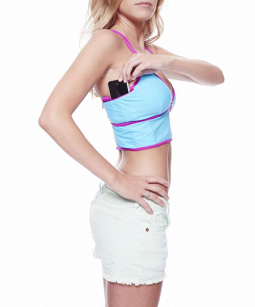 Kristi Boobypack in Blue with Purple Piping by Boobypack - Country Club Prep