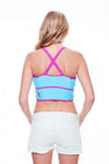 Kristi Boobypack in Blue with Purple Piping by Boobypack - Country Club Prep