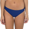 Solid Bow Back Hipster Bikini Bottoms in Navy by Lauren James - Country Club Prep
