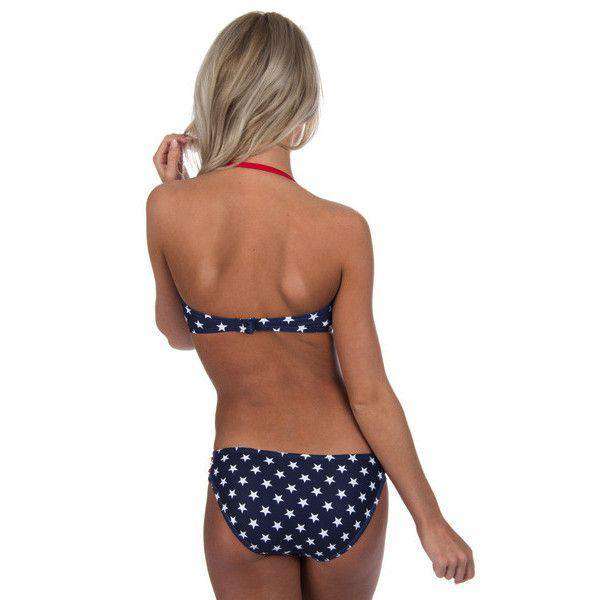 Star Spangled Bandeau in Navy Star by Lauren James - Country Club Prep