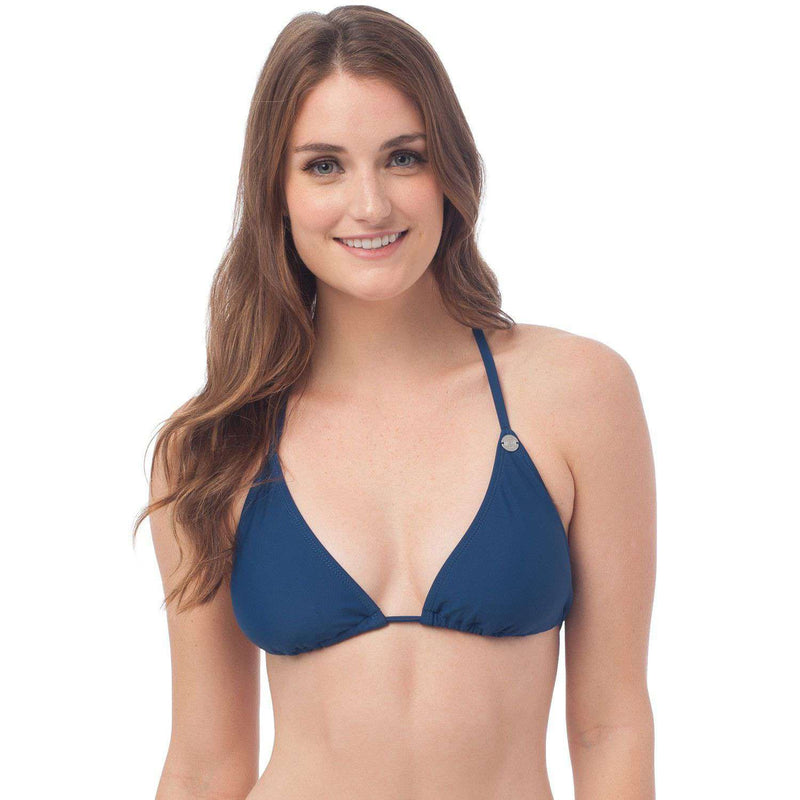 Surfside Bikini Top in Yacht Blue by Southern Tide - Country Club Prep