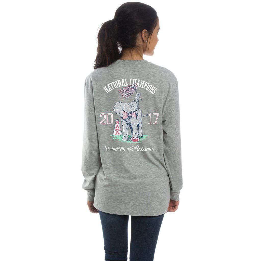 2017 National Champs Long Sleeve Tee in Heather Grey by Lauren James - Country Club Prep