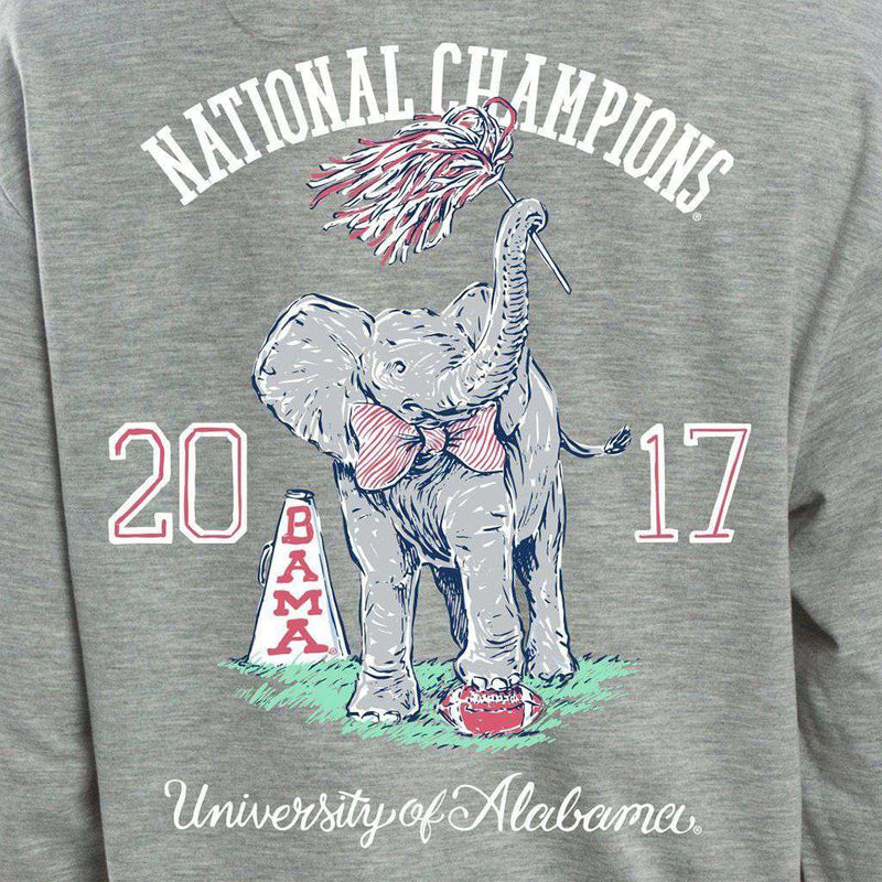 2017 National Champs Long Sleeve Tee in Heather Grey by Lauren James - Country Club Prep