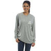 2017 National Champs Long Sleeve Tee in Heather Grey by Lauren James - Country Club Prep