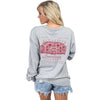 Alabama Long Sleeve Stadium Tee in Heather Grey by Lauren James - Country Club Prep