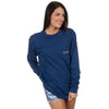 Alabama Love Long Sleeve Tee in Navy by Lauren James - Country Club Prep