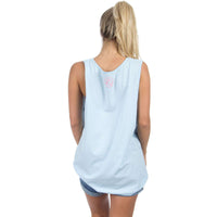 Alabama Lovely State Pocket Tank Top in Blue by Lauren James - Country Club Prep