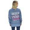 America & Southern Long Sleeve Tee in Blue Jean by Jadelynn Brooke - Country Club Prep