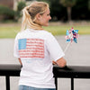 American Flag Tee in White by Lily Grace - Country Club Prep