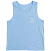 American Twine Pocket Tank Top in Maui Blue by The Southern Shirt Co. - Country Club Prep