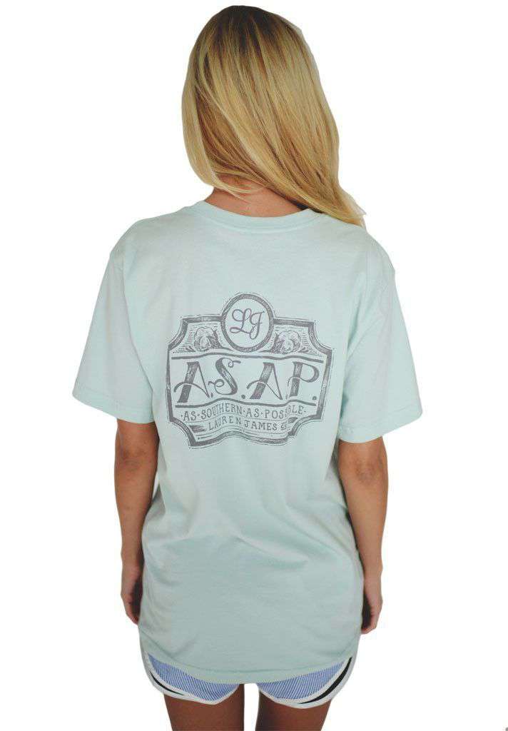 As Southern As Possible Tee in Mint Green by Lauren James - Country Club Prep