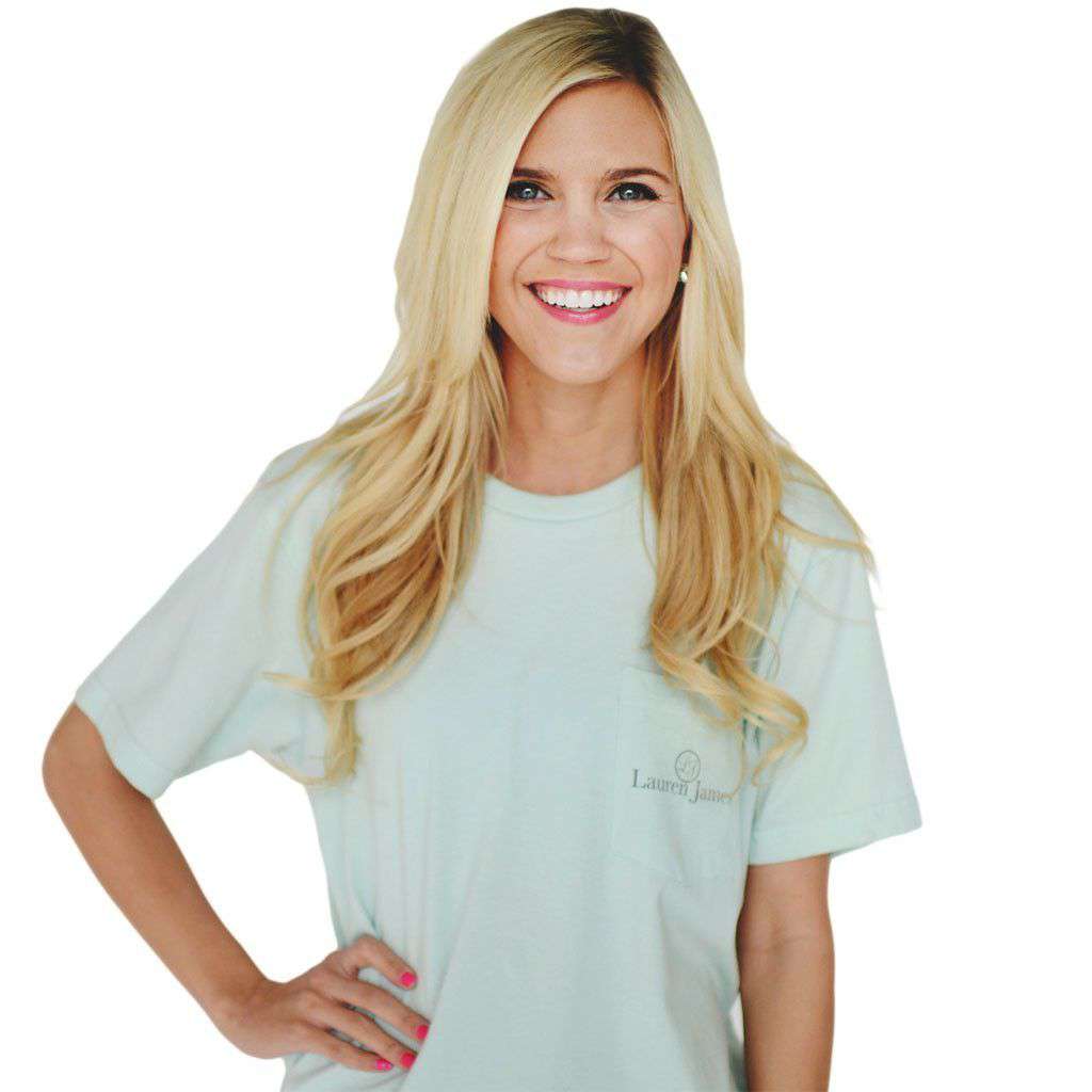 As Southern As Possible Tee in Mint Green by Lauren James - Country Club Prep