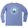 Aztec Logo Long Sleeve Tee Shirt in Periwinkle by The Southern Shirt Co. - Country Club Prep