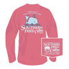 Baby Whale Long Sleeve Tee Shirt in Crunchberry by Southern Fried Cotton - Country Club Prep