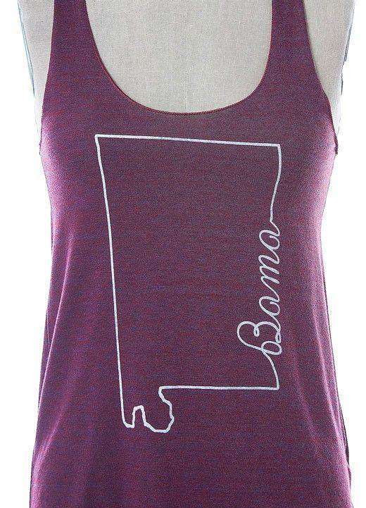 Bama Tank Top in Cranberry by Judith March - Country Club Prep