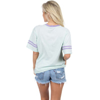 Baseball Logo Jersey in Mint by Lauren James - Country Club Prep