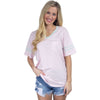 Baseball Logo Jersey in Pink by Lauren James - Country Club Prep