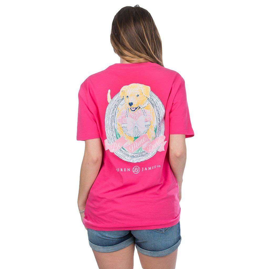 Be Mine Darlin' Tee in Raspberry by Lauren James - Country Club Prep