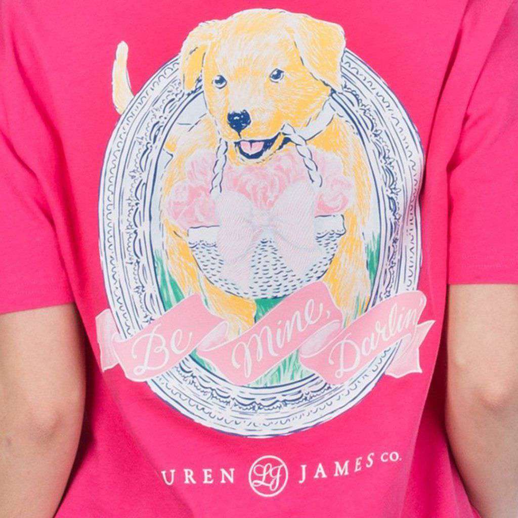 Be Mine Darlin' Tee in Raspberry by Lauren James - Country Club Prep