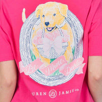 Be Mine Darlin' Tee in Raspberry by Lauren James - Country Club Prep