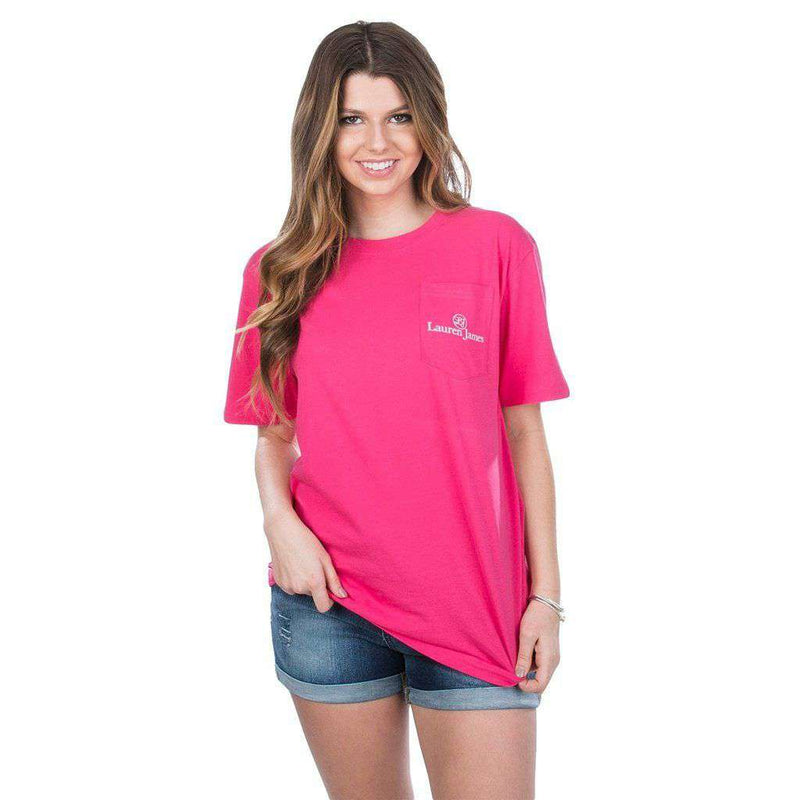 Be Mine Darlin' Tee in Raspberry by Lauren James - Country Club Prep
