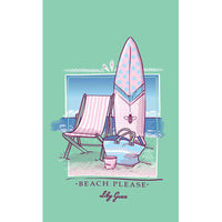 Beach Please Tee in Island Reef  by Lily Grace - Country Club Prep