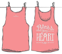 Bless Your Heart Tank Top in Pink by Lauren James - Country Club Prep