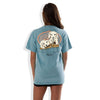Boat Shoe Puppies Pocket Tee in Ice Blue by Lily Grace - Country Club Prep