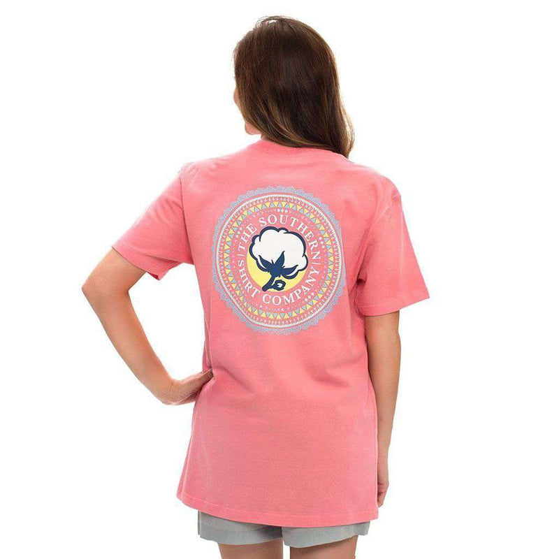 Bohemian Logo Tee in Strawberry Pink by The Southern Shirt Co. - Country Club Prep