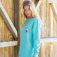 Boho Arrows Long Sleeve Tee Shirt in Chalky Mint by The Southern Shirt Co. - Country Club Prep