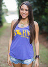Born on the Bayou Tank Top in Purple by Judith March - Country Club Prep