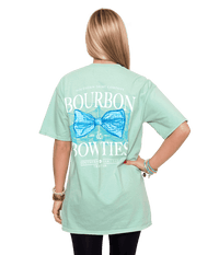 Bourbon & Bow Ties Tee in Herbal  Mist by The Southern Shirt Co. - Country Club Prep