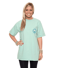 Bourbon & Bow Ties Tee in Herbal  Mist by The Southern Shirt Co. - Country Club Prep