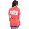 Breaking the Bank Pocket Tee in Coral by Lauren James - Country Club Prep