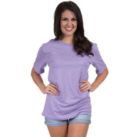 Bushel and Peck Tee in Lavender by Lauren James - Country Club Prep