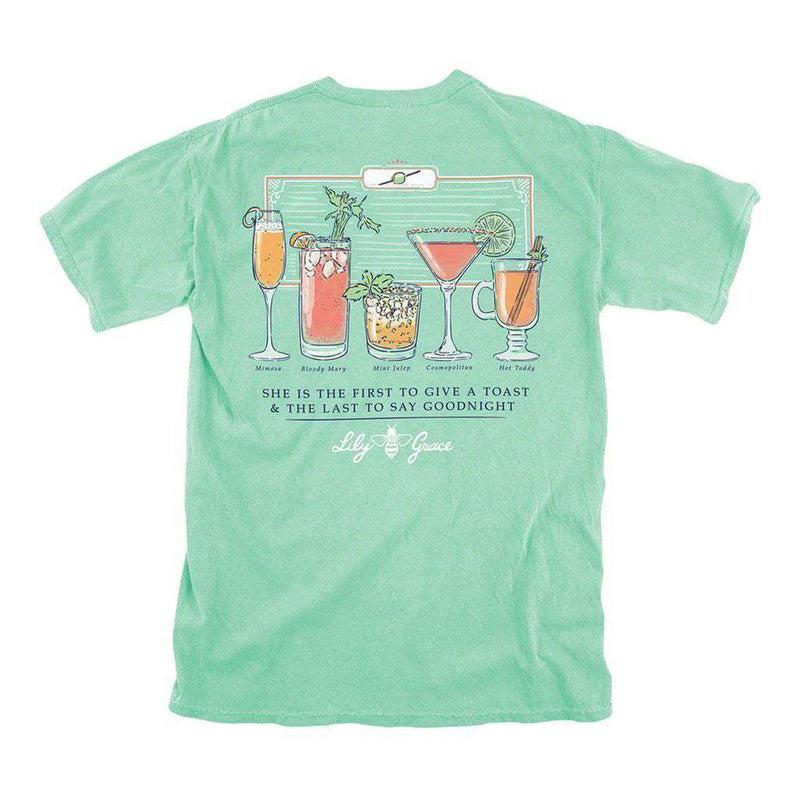 Cheers to the Night Tee in Island Reef by Lily Grace - Country Club Prep