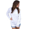 Classic Southern Charm Long Sleeve in White by Lauren James - Country Club Prep