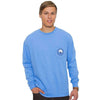 Classic Tackle Long Sleeve Tee in Hampton Blue by The Southern Shirt Co. - Country Club Prep