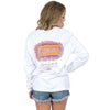 Clemson Perfect Pairing Long Sleeve Tee in White by Lauren James - Country Club Prep
