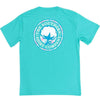 Coral Logo Tee Shirt in Turquoise by The Southern Shirt Co. - Country Club Prep