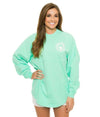 Crewneck Jersey Pullover in New Mint by The Southern Shirt Co. - Country Club Prep