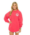 Crewneck Jersey Pullover in Tropical Red by The Southern Shirt Co. - Country Club Prep