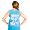 Donut Worry Be Happy Tank in Sapphire Blue by Jadelynn Brooke - Country Club Prep