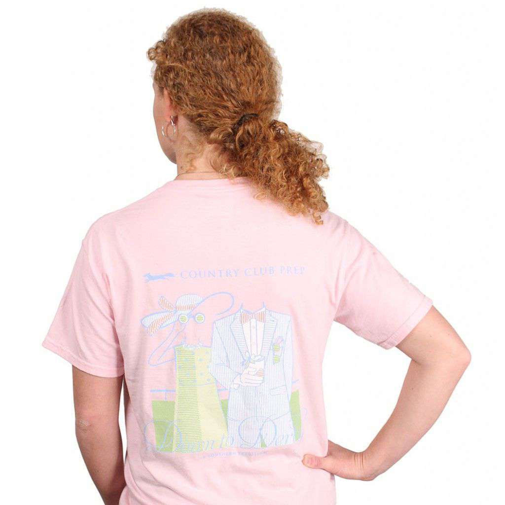 Down to Derby Tee in Pink by Southern Proper - Country Club Prep