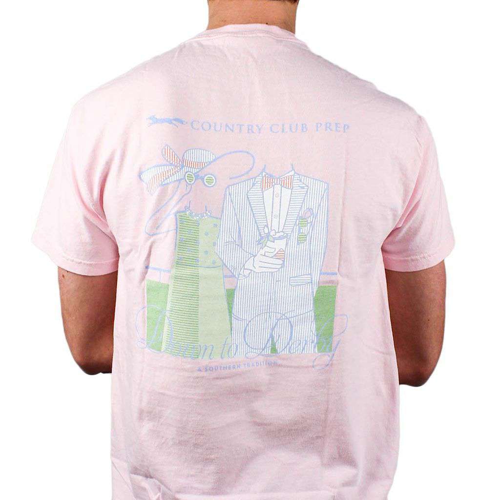 Down to Derby Tee in Pink by Southern Proper - Country Club Prep