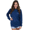 End Zone Etiquette Long Sleeve in Estate Blue by Lauren James - Country Club Prep
