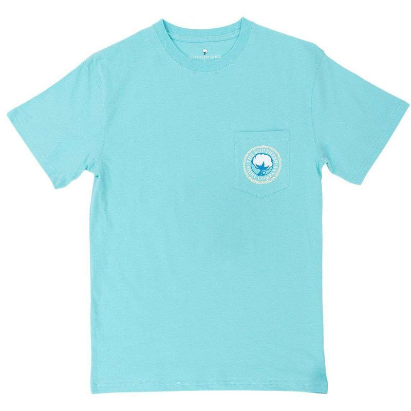 Enjoy the Ride Tee Shirt in Aqua Sky by The Southern Shirt Co. - Country Club Prep