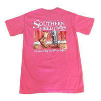 First Kiss Pocket Tee in Crunchberry by Southern Fried Cotton - Country Club Prep