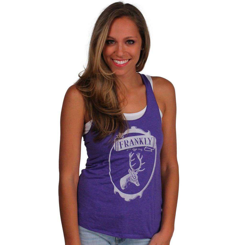 Frankly My Dear Tank Top in Purple by Judith March - Country Club Prep
